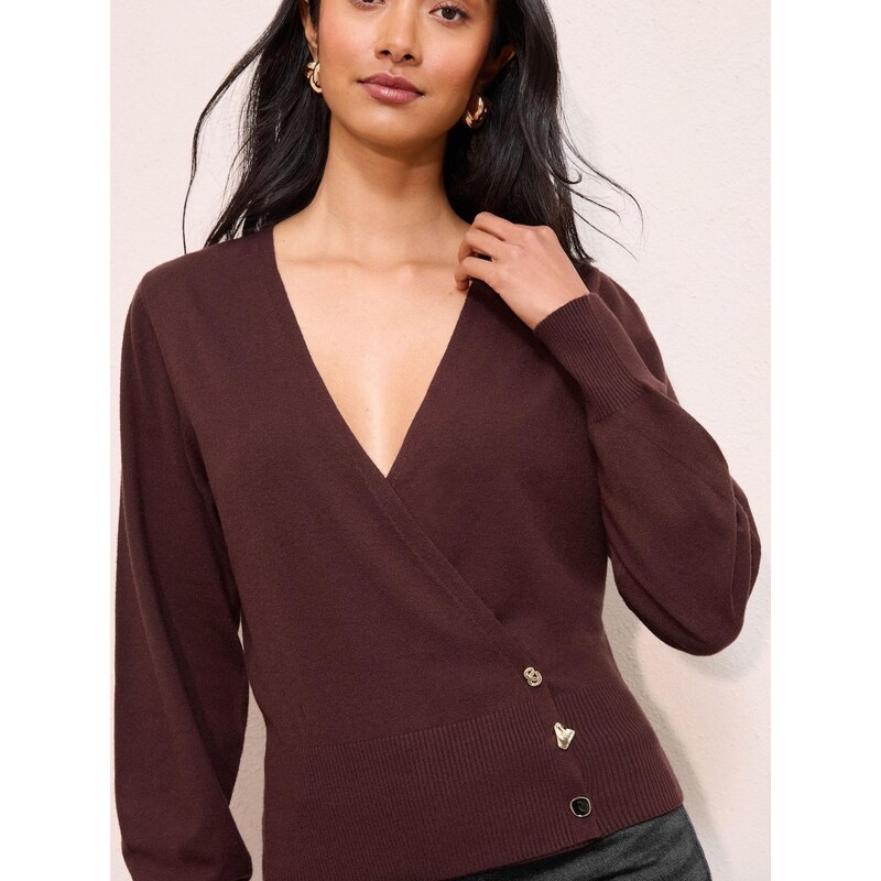 Friends Like These Kardigán burgundská 67448833
