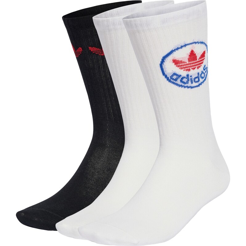 ADIDAS ORIGINALS Ponožky Trefoil modrá / červená / čierna / biela 67448848