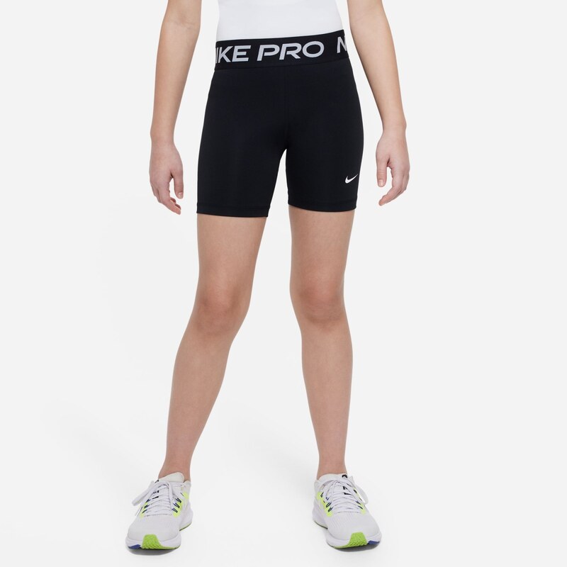 Nike Pro Big Kids (Girls) Dri-FIT 5 Shorts BLACK/WHITE 67444359