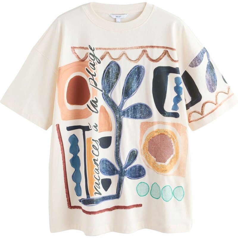 Next Tričko krémová / zmiešané farby 67448860