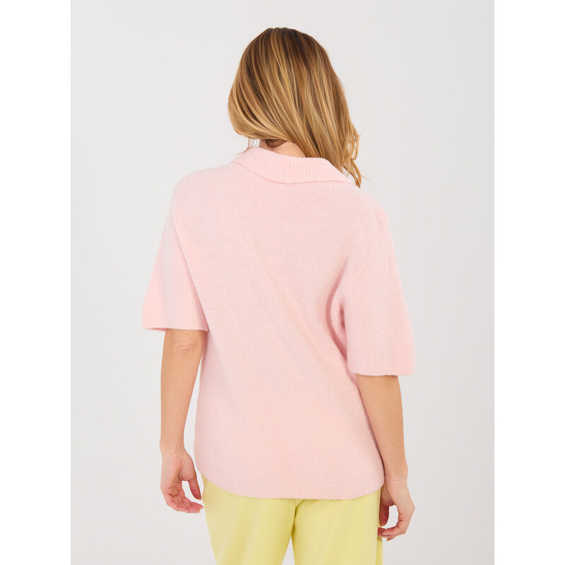 Italy Moda Svetloružový sveter 67446905