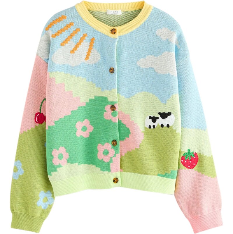 Next Kardigán svetlomodrá / zelená / ružová / biela 67448917