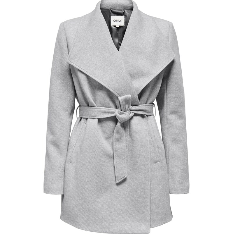 Only Tall Prechodný kabát ONLSEDONA svetlosivá 67448947