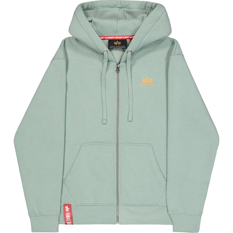 ALPHA INDUSTRIES Tepláková bunda pastelovo zelená 67448956