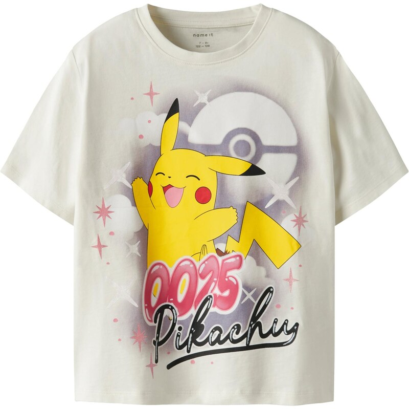 NAME IT Tričko NKFJYDI POKEMON žltá / čerešňová / čierna / šedobiela 67448959