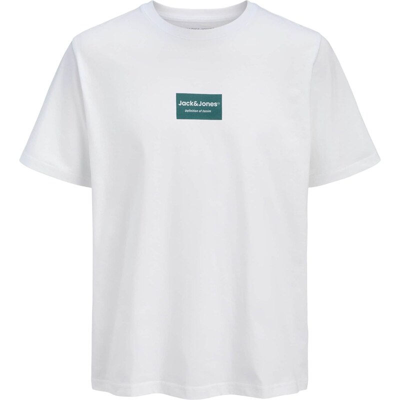 JACK & JONES Tričko JJFRANK námornícka modrá / biela 67448983