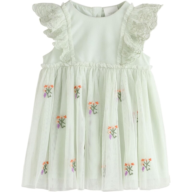 Next Šaty pastelovo zelená / fialová / oranžová 67449035