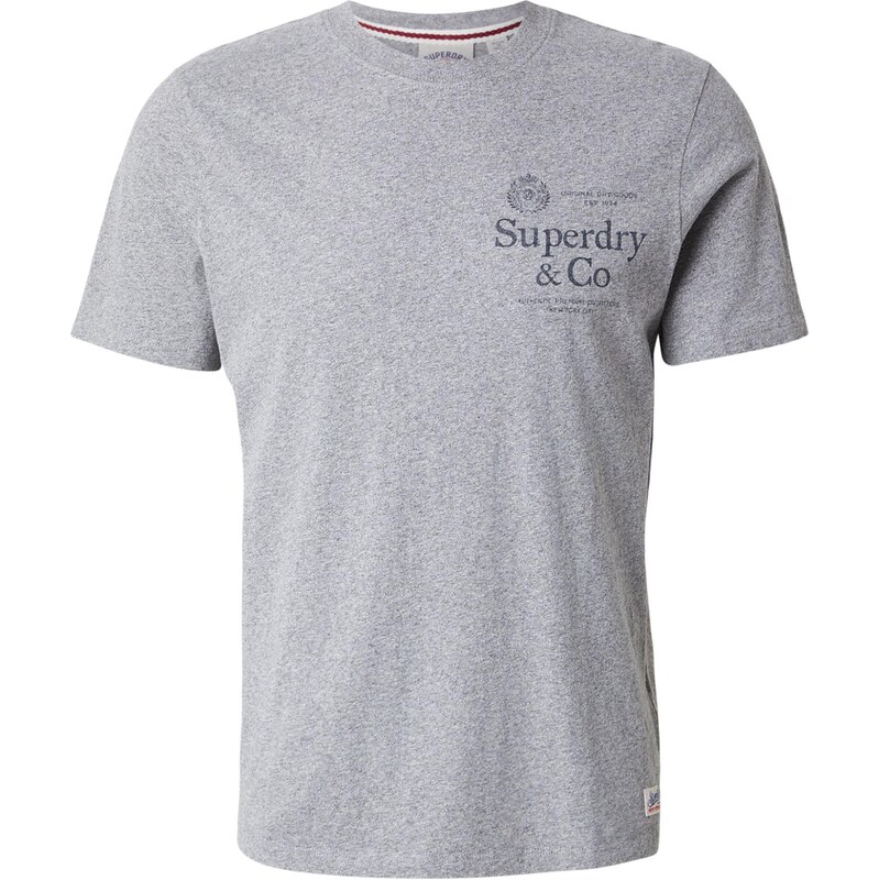 Superdry & Co Tričko 1954 COMPANY sivá / svetlosivá 67449059