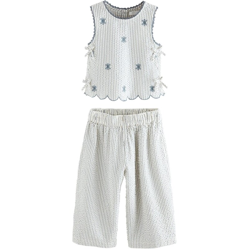 Next Set námornícka modrá / biela 67449078