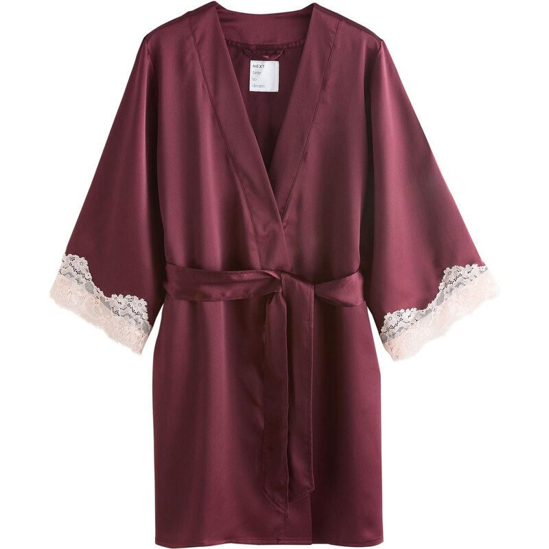 Next Župan pastelovo ružová / vínovo červená 67449086