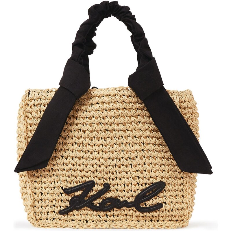 Karl Lagerfeld Plážová taška piesková / čierna 67449097