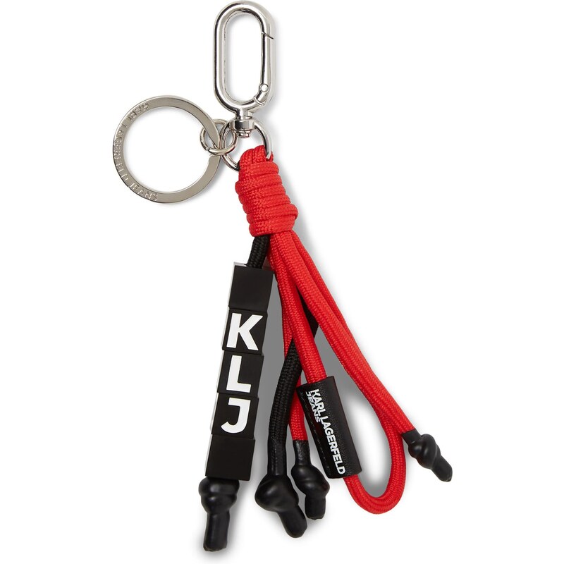 KARL LAGERFELD JEANS Prívesky na kľúče červená / čierna / strieborná / 67449102