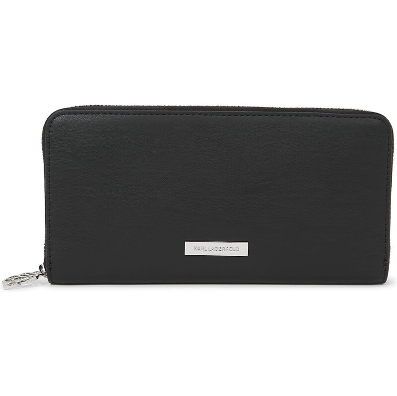 Karl Lagerfeld Peňaženka Ikon Smooth Continental čierna 67449153