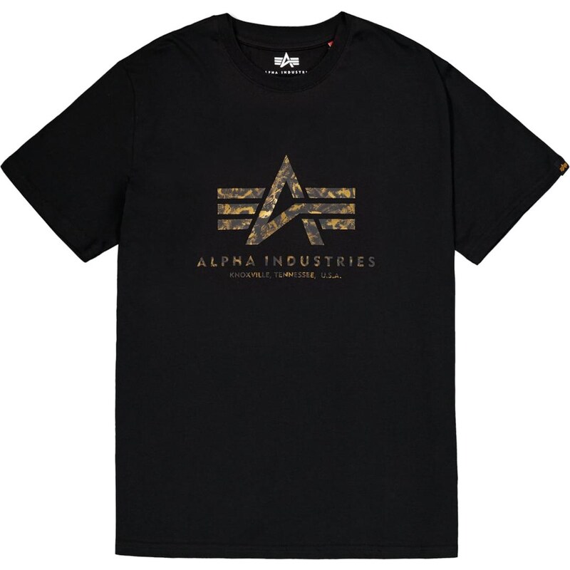 ALPHA INDUSTRIES Tričko zlatá žltá / antracitová / čierna 67449221