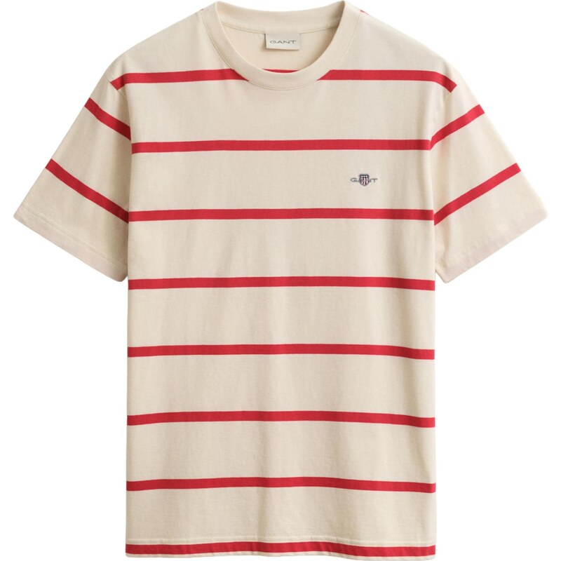 GANT Tričko béžová / červená 67449246