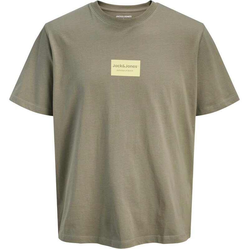 JACK & JONES Tričko JJFRANK svetložltá / farby bahna 67449266