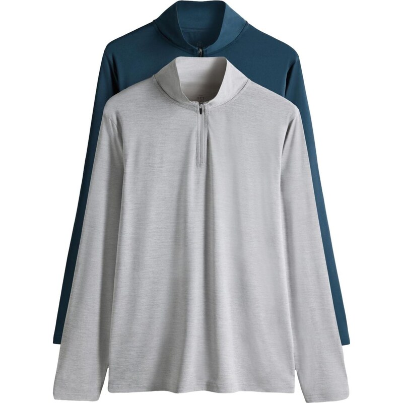 The Set Tričko sivá / jedľová 67449277