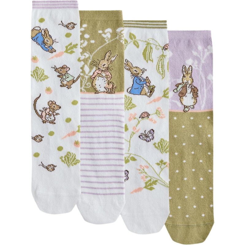 Next Ponožky modrá / olivová / svetlofialová / biela 67449279