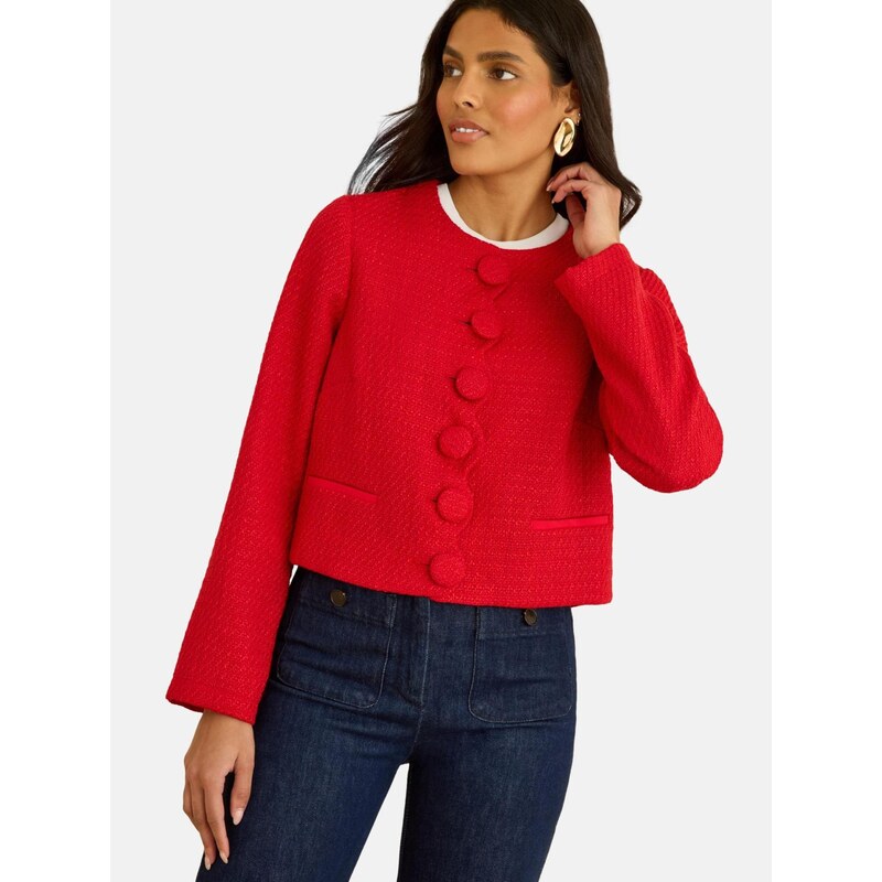 love & roses Prechodná bunda červená 67449299