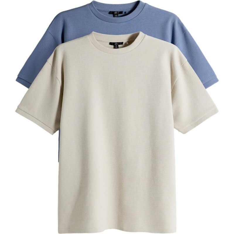 The Set Tričko modrosivá / svetlosivá 67449296