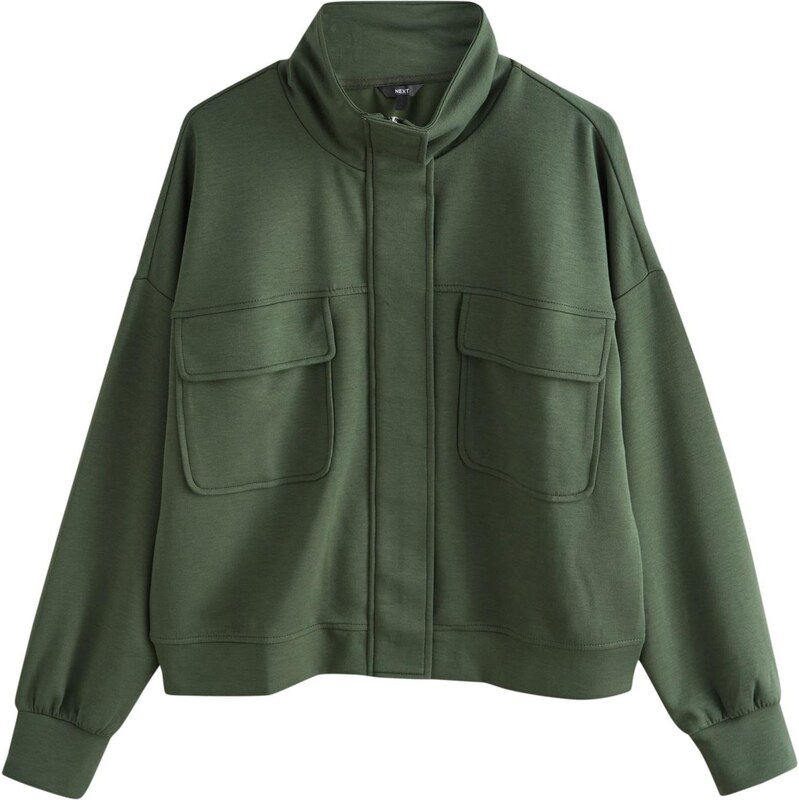 Next Tepláková bunda olivová 67449303