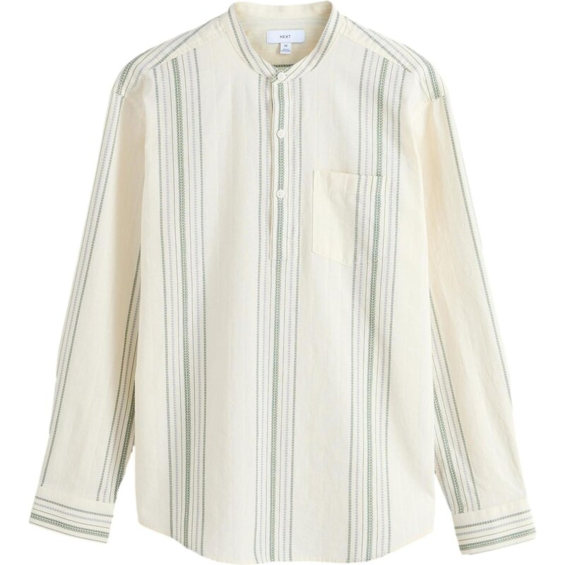 Next Košeľa béžová / zelená 67449308