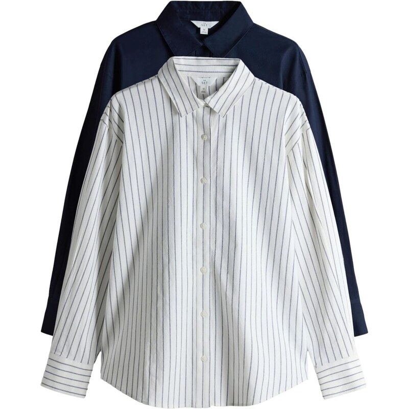 The Set Blúzka námornícka modrá / biela 67449316