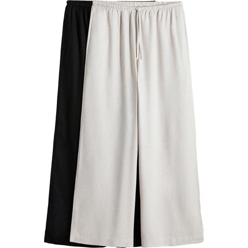 The Set Nohavice čierna / šedobiela 67449325