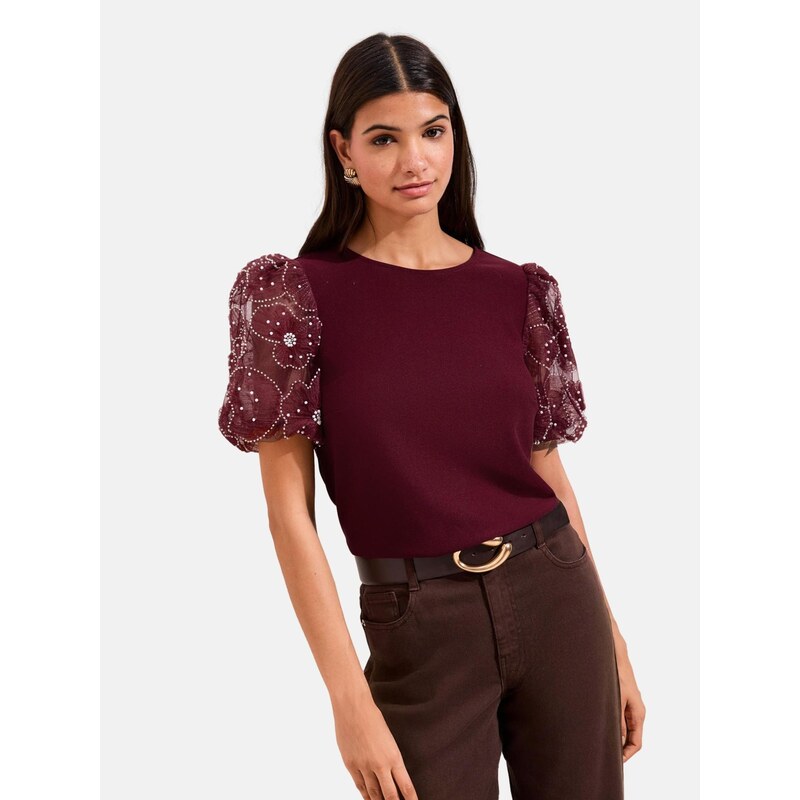 Friends Like These Blúzka burgundská 67449342