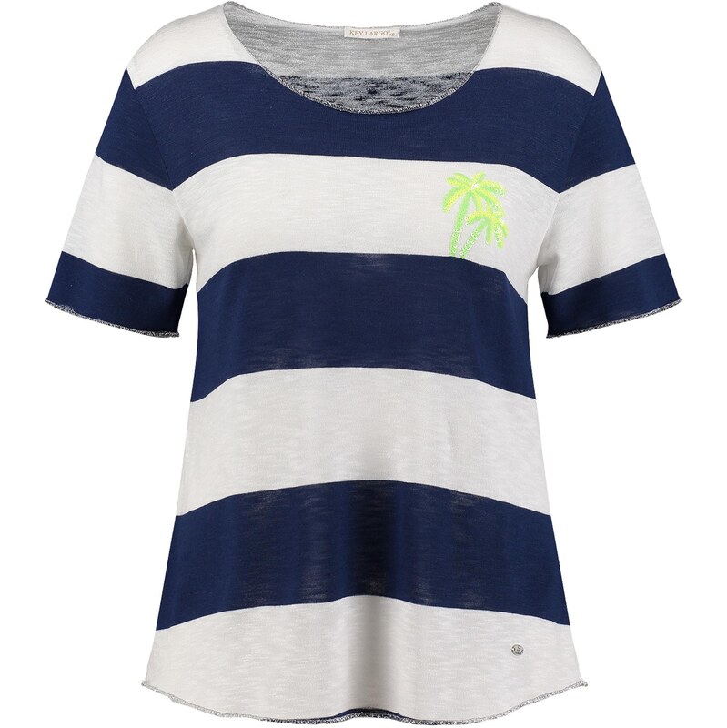 Key Largo Tričko South námornícka modrá / svetlozelená / biela 67449421