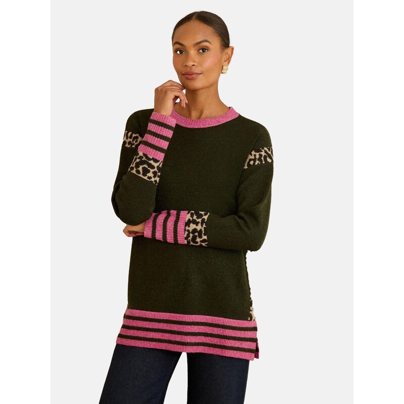 love & roses Sveter ružová / čierna 67449440