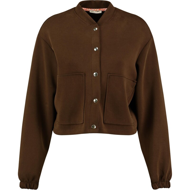 Key Largo Tepláková bunda Kaleela tmavohnedá 67449469