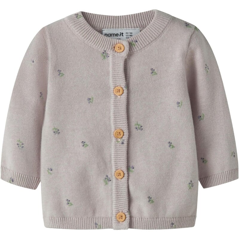 NAME IT Kardigán NBFBETA svetlozelená / orgovánová / pastelovo fialová 67459312