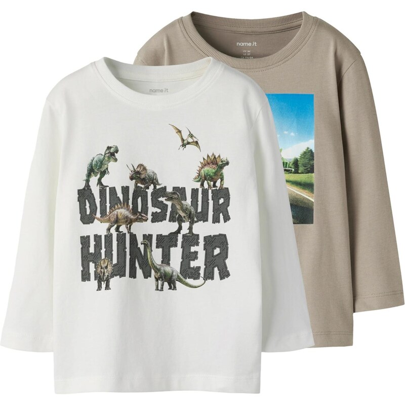 NAME IT Tričko NMMVoto modrá / svetlosivá / kaki / čierna 67459319