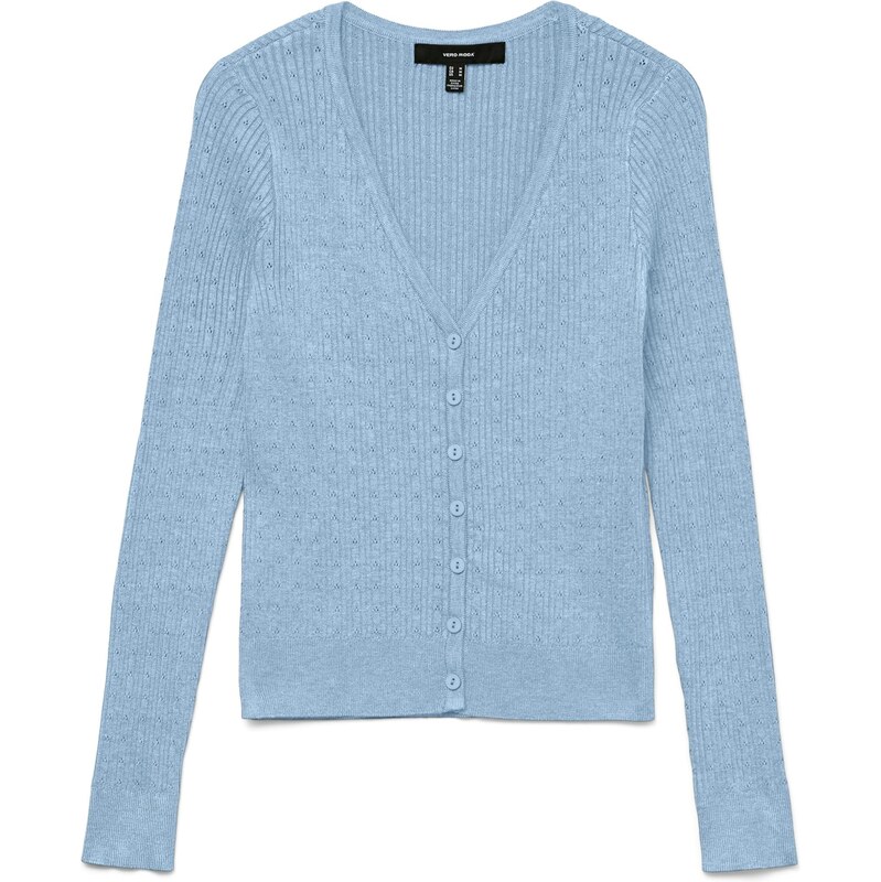 VERO MODA Kardigán VMSILJE svetlomodrá 67449566