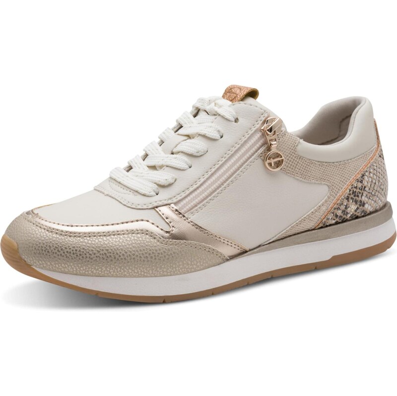 Tamaris Nízke tenisky krémová / zlatá / antracitová 67449585