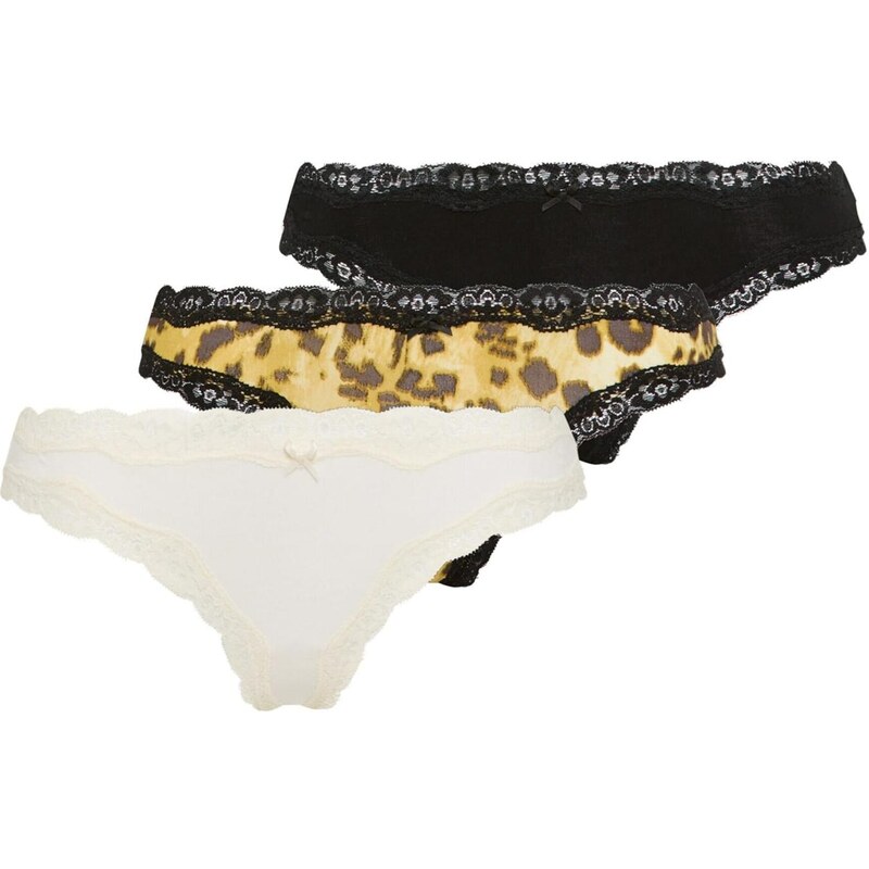 LSCN by LASCANA Tangá sépiová / hnedá melírovaná / čierna / biela 67449629