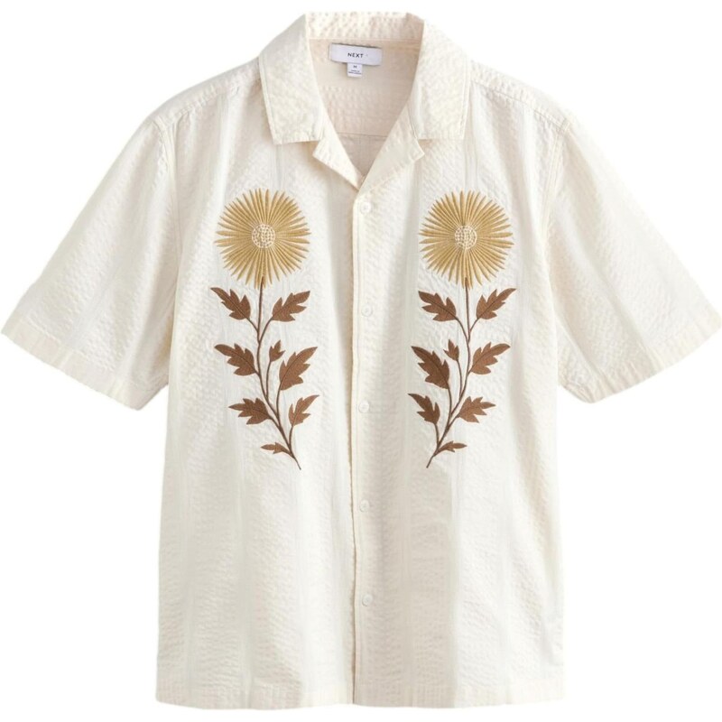 Next Košeľa krémová / čokoládová / kapučíno 67449622