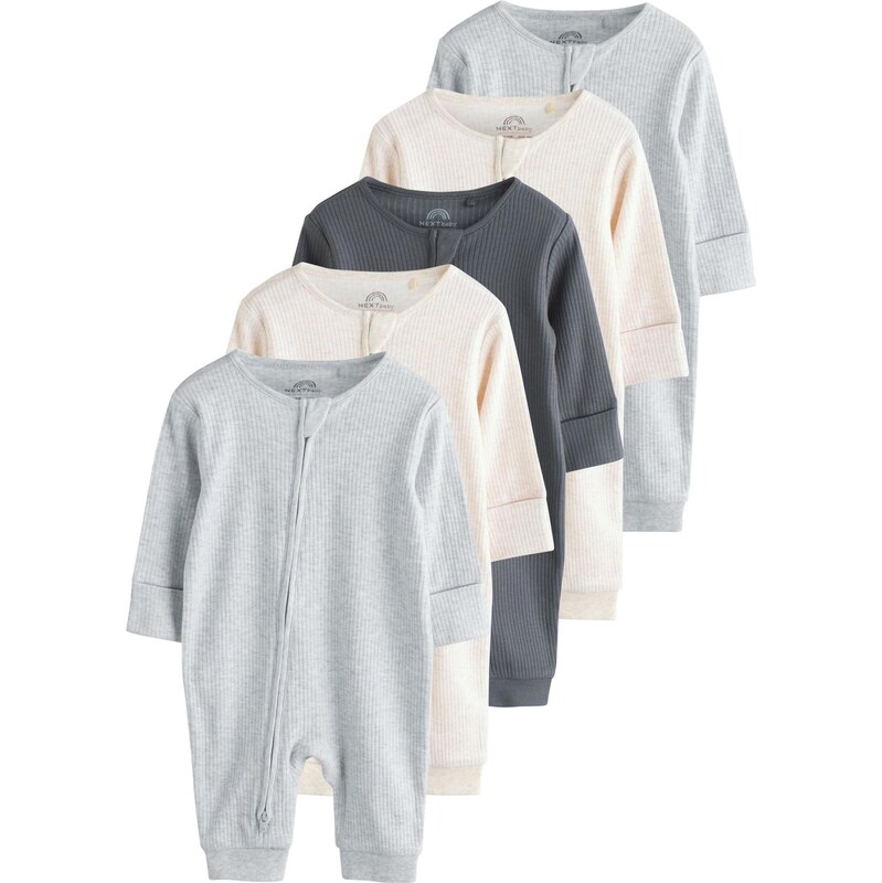 Next Pyžamo béžová melírovaná / antracitová / sivá melírovaná 67449592