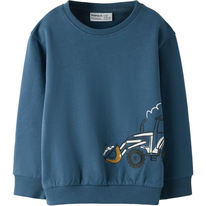 NAME IT Mikina NMMBASIL námornícka modrá / čierna / biela 67459356