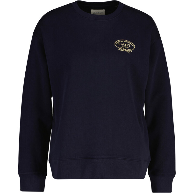 MIKINA GANT ROPE GRAPHIC C-NECK SWEAT EVENING BLUE 67446780