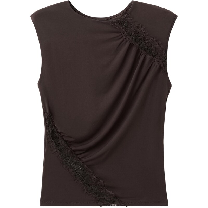 MANGO Top CINDY čokoládová 67449689