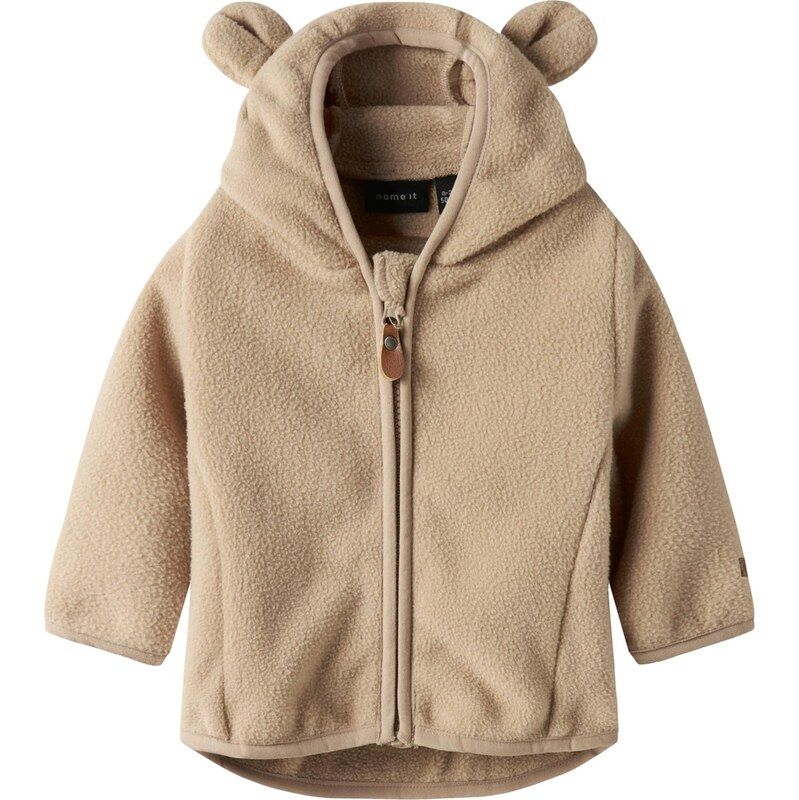 NAME IT Flisová bunda NBNMeeko svetlohnedá 67459374