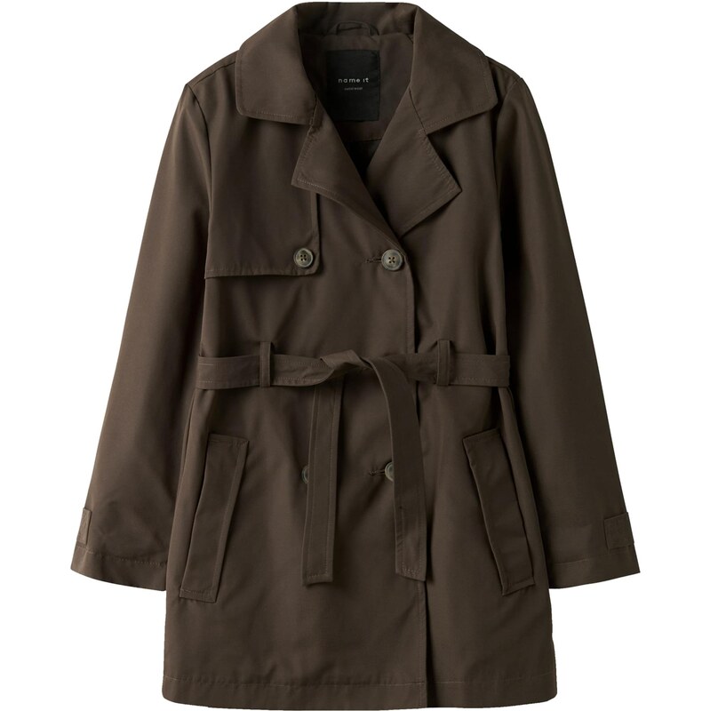 NAME IT Kabát NKFMadelin tmavohnedá 67459378