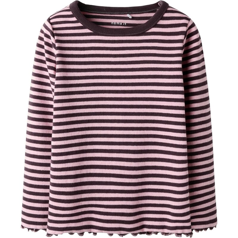 NAME IT Tričko NMFBENSA baklažánová / rosé 67459388