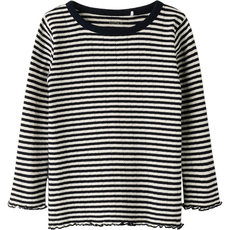 NAME IT Tričko NMFBENSA námornícka modrá / biela 67459389