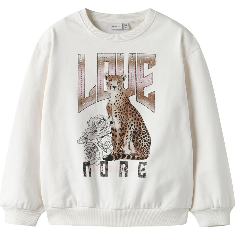 NAME IT Mikina NKFBEO hnedá / rosé / čierna / biela 67459391