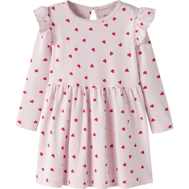 NAME IT Šaty NMFBHeart ružová / červená 67459433