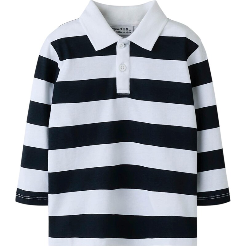 NAME IT Tričko NMMBenni tmavomodrá / biela 67459440