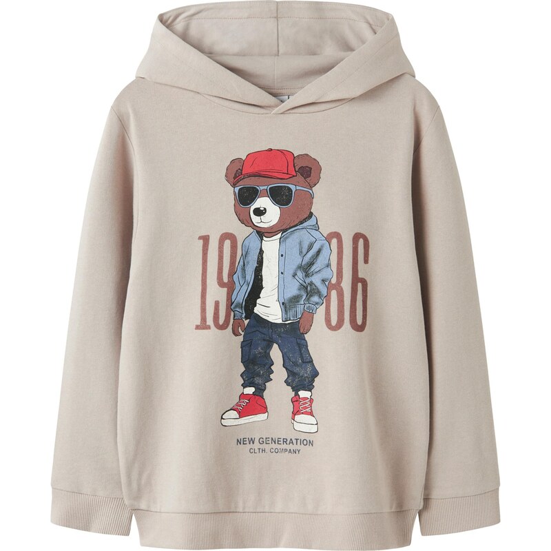 NAME IT Mikina NKMDobs svetlomodrá / hnedá / sivobéžová / červená 67459514